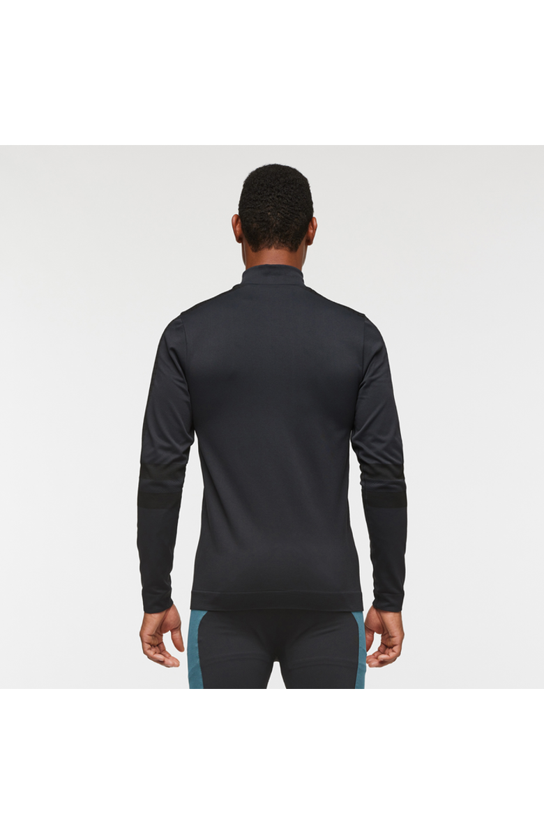 Cotopaxi Debajo Seamless Baselayer Quarter-Zip - Men
s, Alternate, color, Cotopaxi Black