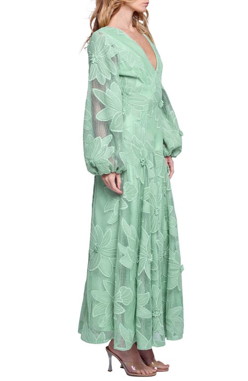 CIEBON CIEBON SARILLA LONG SLEEVE LACE GOWN