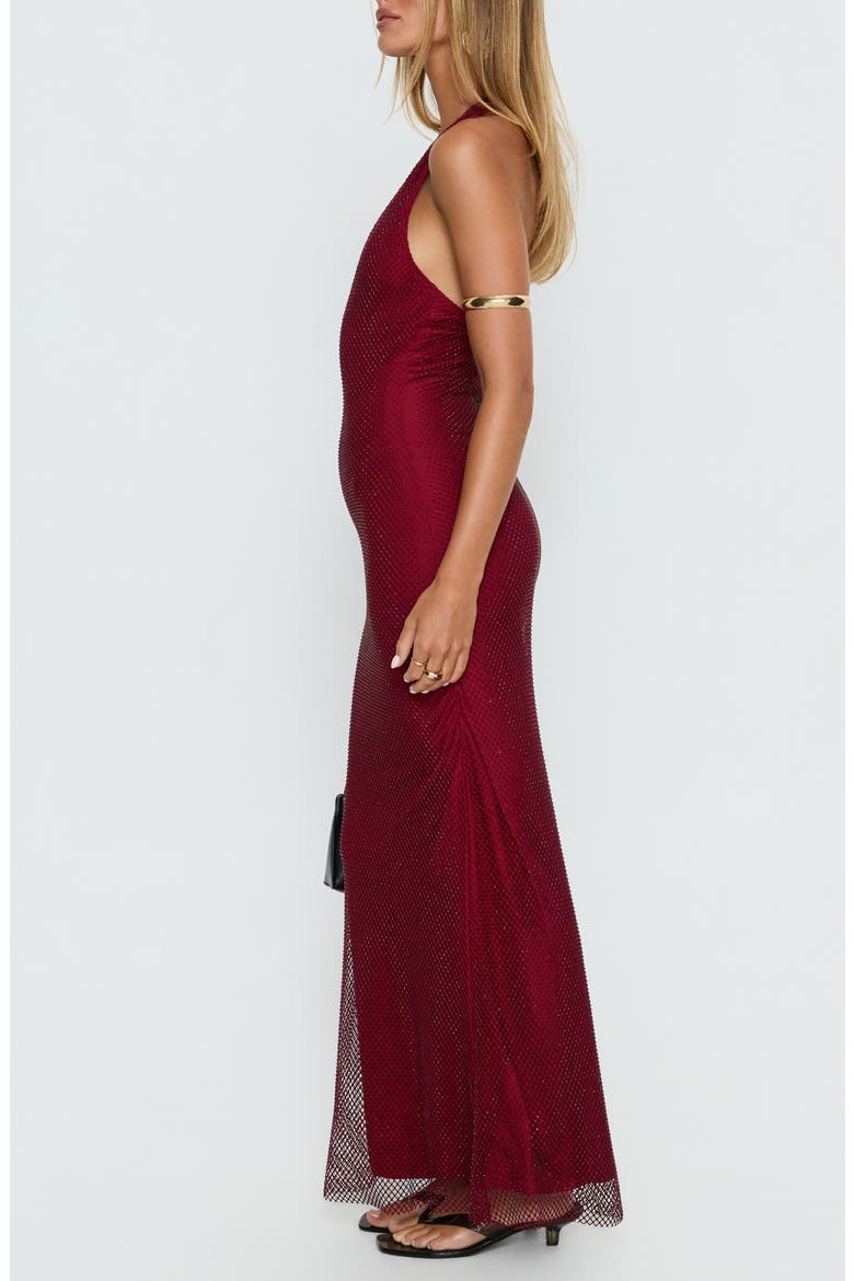 Earls Halter Maxi Dress, Alternate, color, RED
