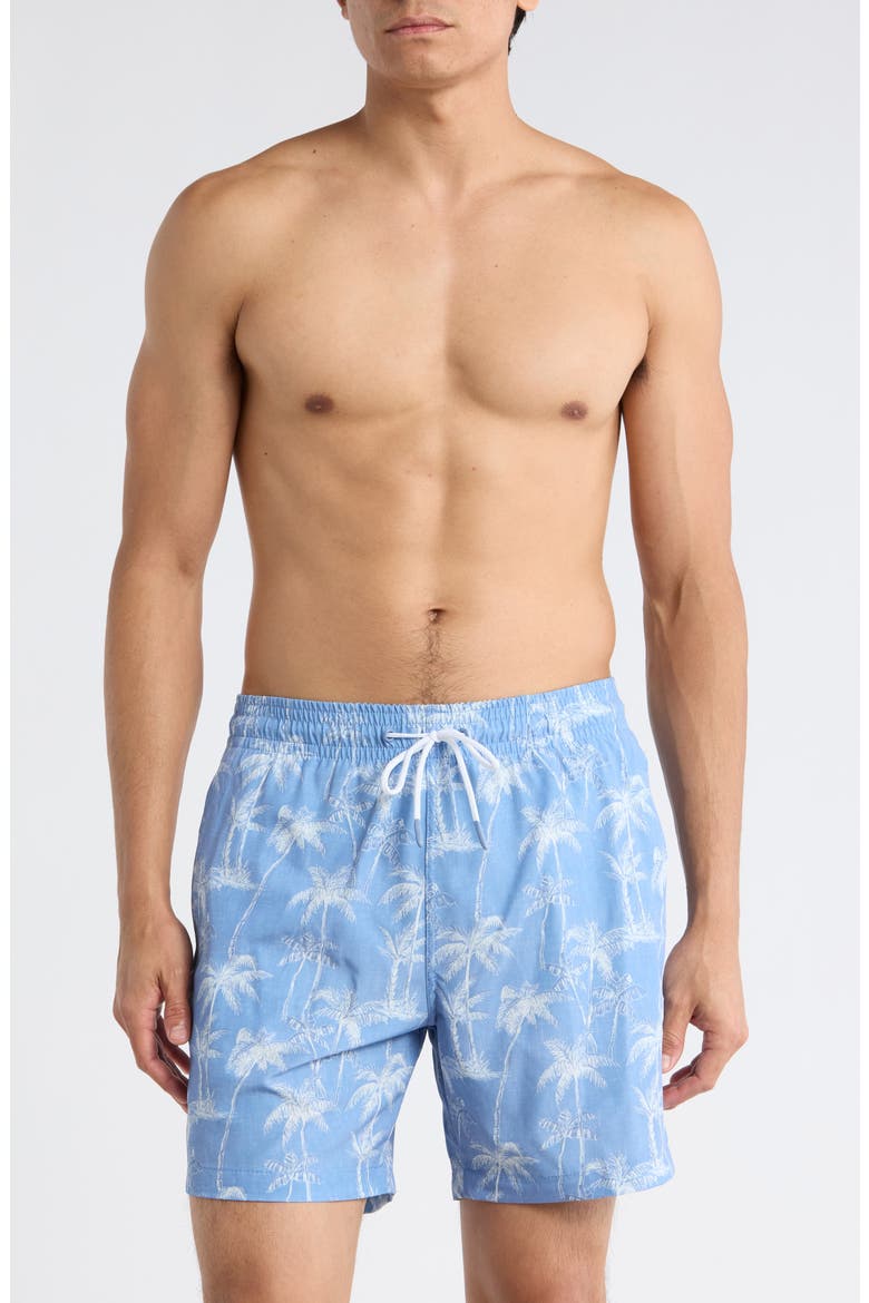 Sano 6.5-Inch Swim Shorts, Main, color, DENIM BLUE