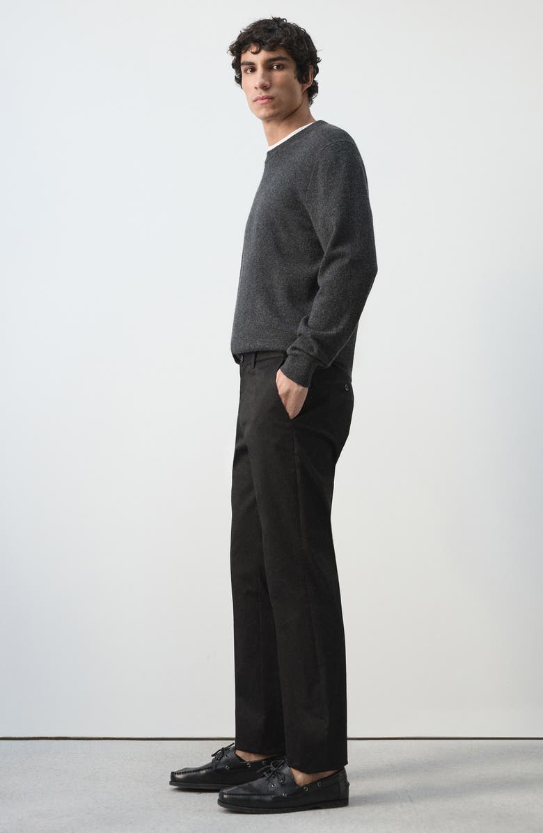 MANGO Dublino Slim Fit Chinos, Alternate, color, Black