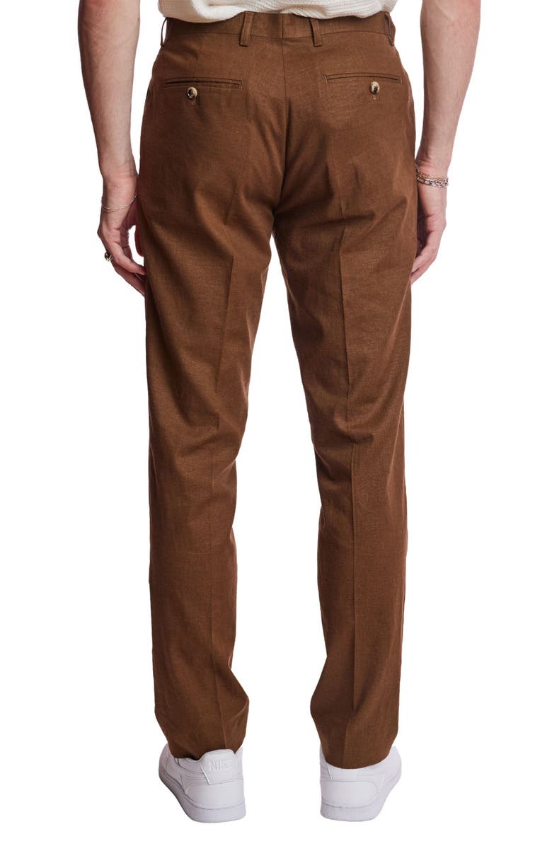 PAISLEY & GRAY Downing Slim Flat Front Linen Blend Dress Pants, Alternate, color,