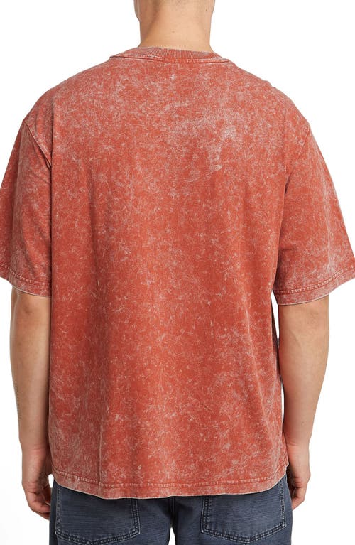 G-star Acid Wash Boxy Fit Organic Cotton Pocket T-shirt In Red