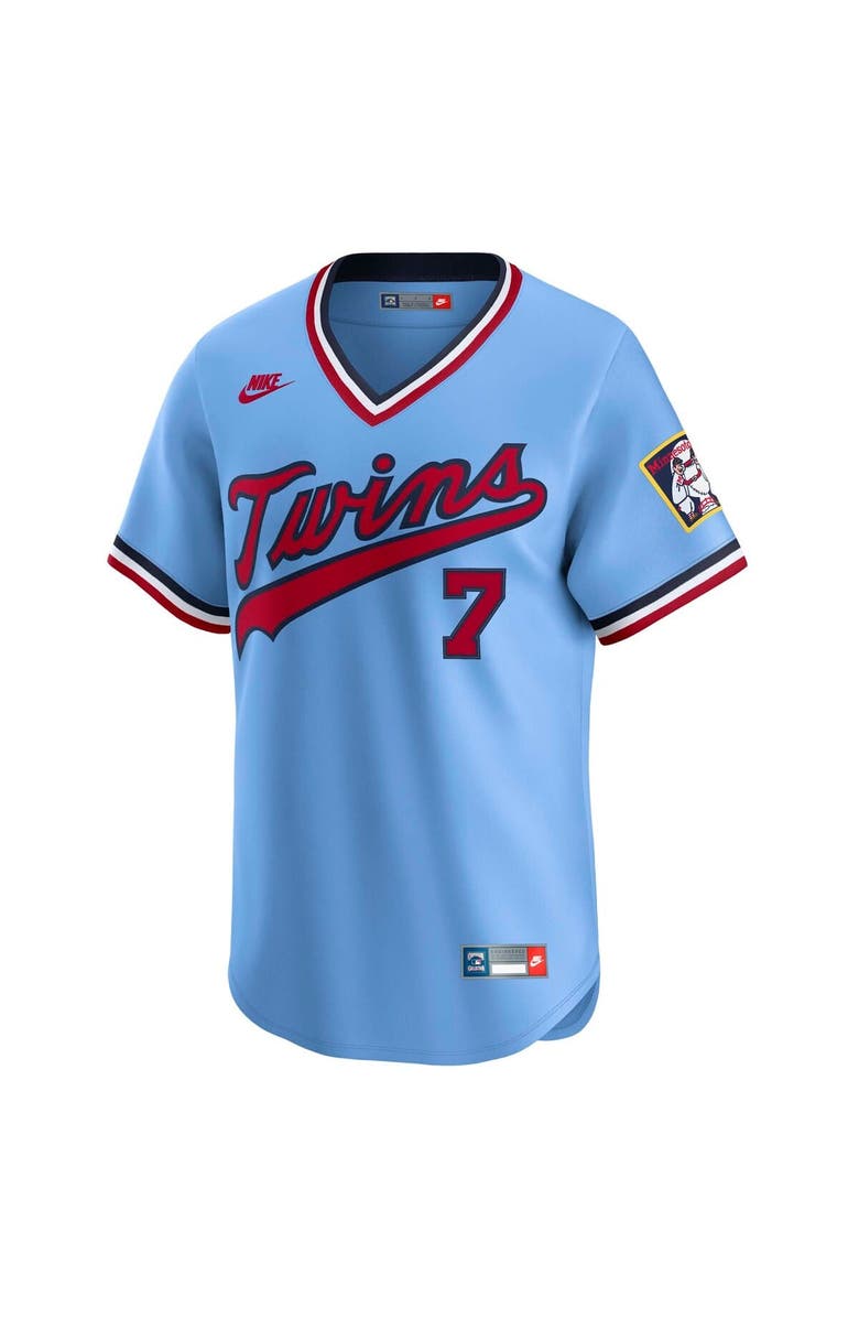 Nike Men's Nike Joe Mauer Light Blue Minnesota Twins Throwback Cooperstown Collection Limited Jersey, Alternate, color, Light Blue