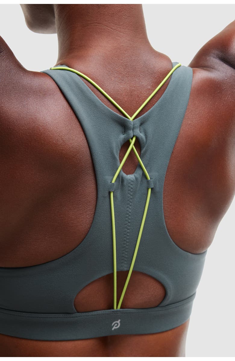 Peloton Cadent Bungee Sports Bra, Alternate, color, Urban Green
