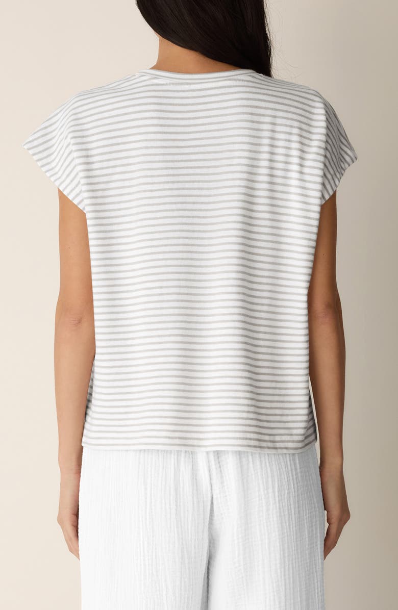 Eileen Fisher Stripe Organic Cotton T-Shirt, Alternate, color,
