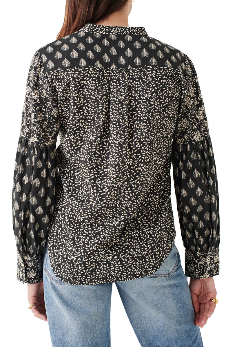 Faherty Adalyn Mix Batik Organic Cotton Button-Up Shirt, Alternate, color,