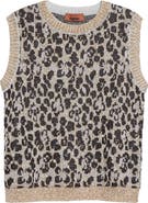 Missoni Animal Jacquard Sequin Sleeveless Sweater