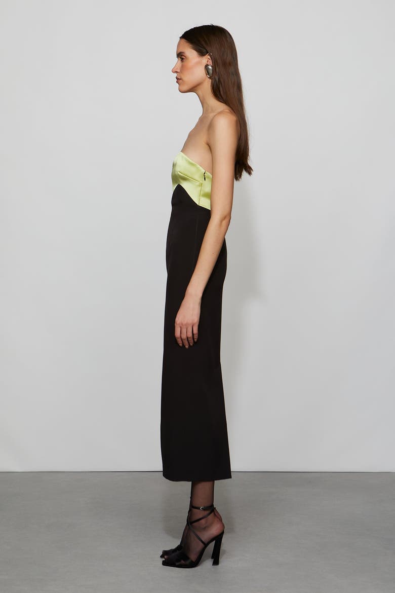 Bridgette Dress, Alternate, color, Black/Celery