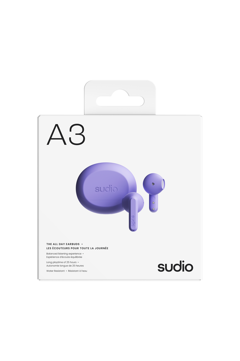 A3 Wireless Earphones, Alternate, color, Purple
