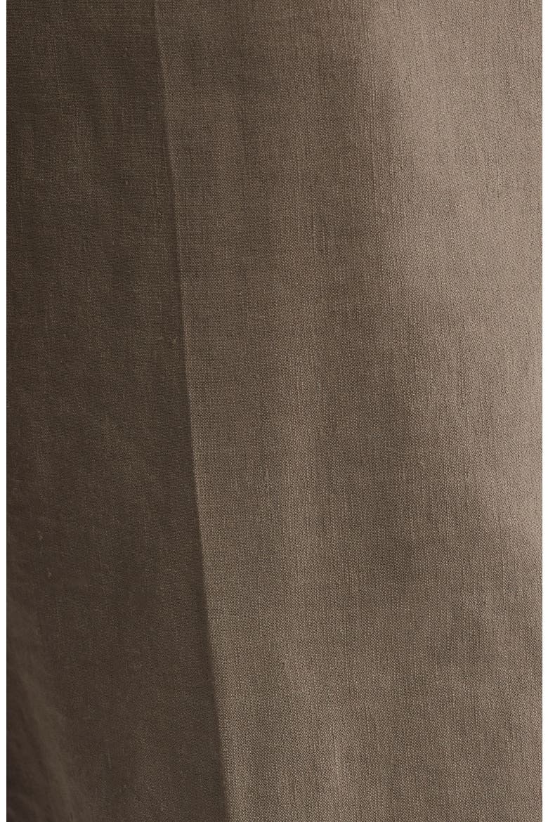 Linen Blend Standard Pants, Alternate, color, MOREL