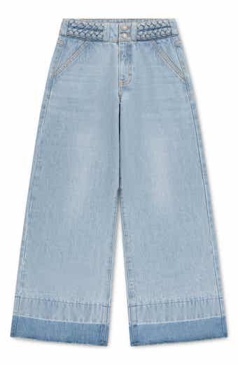 Kids' Braid High Waist Baggy Jeans