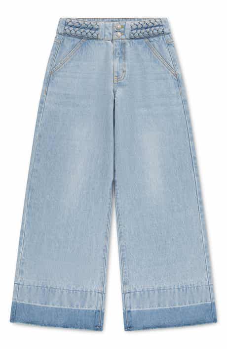 Kids' Braid High Waist Baggy Jeans