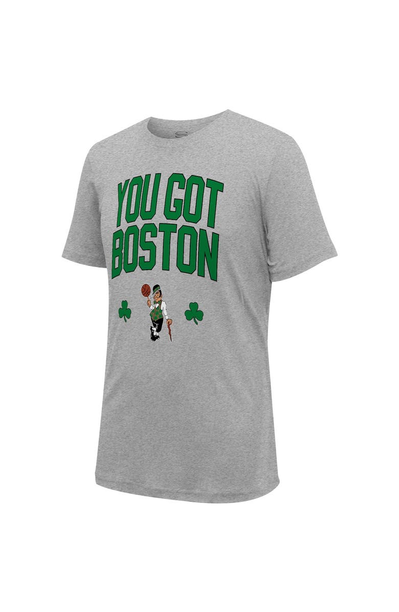 Stadium Essentials Men's Stadium Essentials Heather Gray Boston Celtics 18-Time NBA Finals Champions We Got 18 Banners T-Shirt, Alternate, color, 