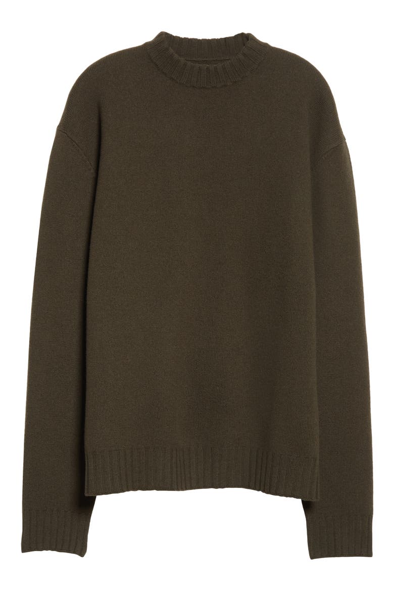 Classic Crewneck Wool Sweater, Alternate, color, MILITARY GREEN