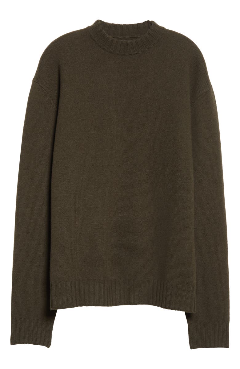 Jil Sander Classic Crewneck Wool Sweater, Alternate, color, 