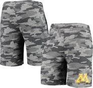 CONCEPTS SPORT Men's Concepts Sport Charcoal/Gray Minnesota Golden Gophers Camo Backup Terry Jam Lounge Shorts