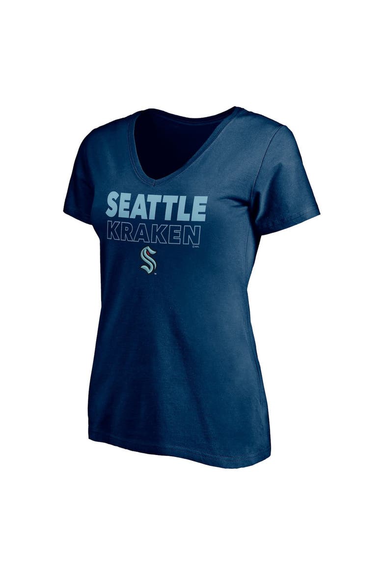 FANATICS Women's Fanatics Branded Deep Sea Blue/Heathered Gray Seattle ...