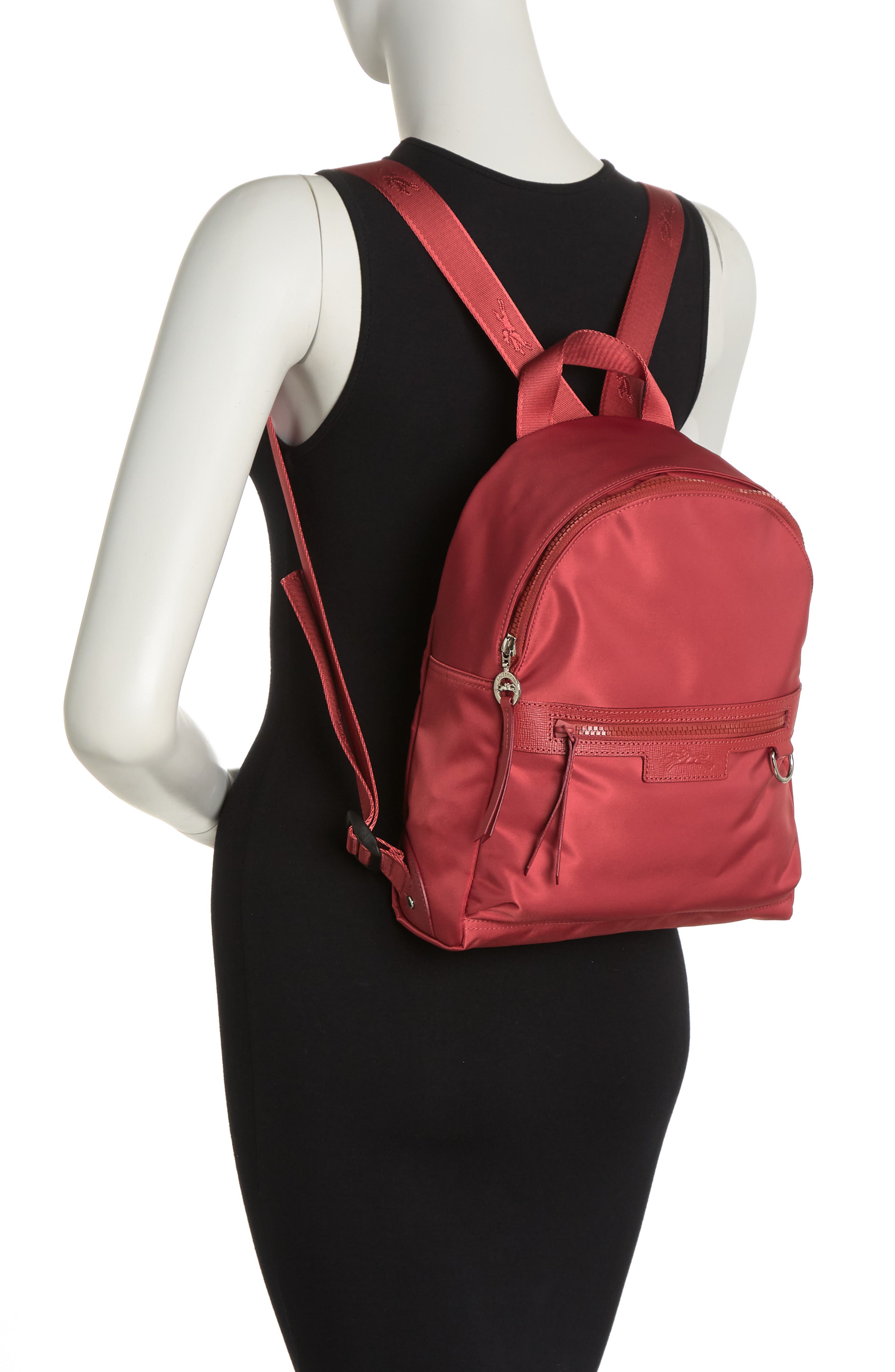 Longchamp Le Pliage Neo Small Backpack, Alternate, color, Red