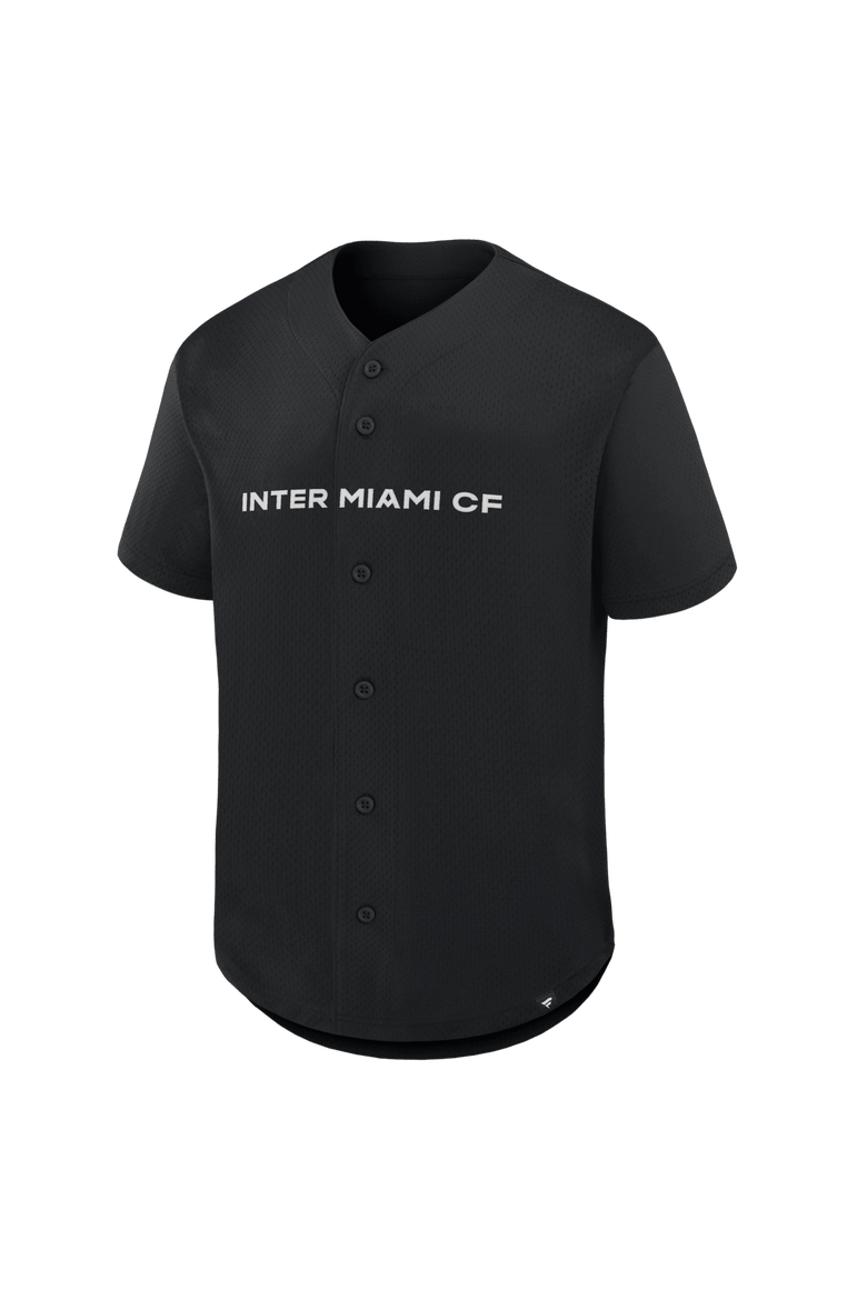 Men's Fanatics Black Inter Miami CF Maximum Intensity Button-Up Jersey, Alternate, color, Black