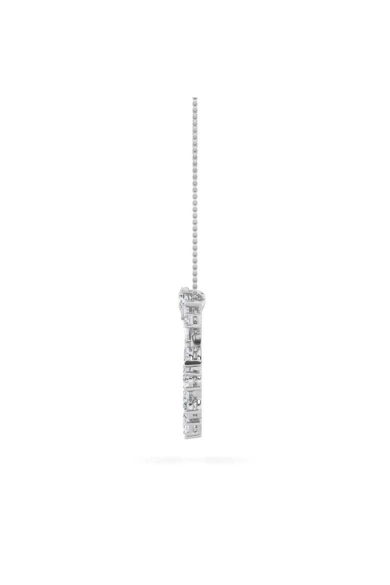3Ct Multi Shape Ferra Diamond Circle Pendant 14k Gold Necklace 18", Alternate, color, 14k White Gold