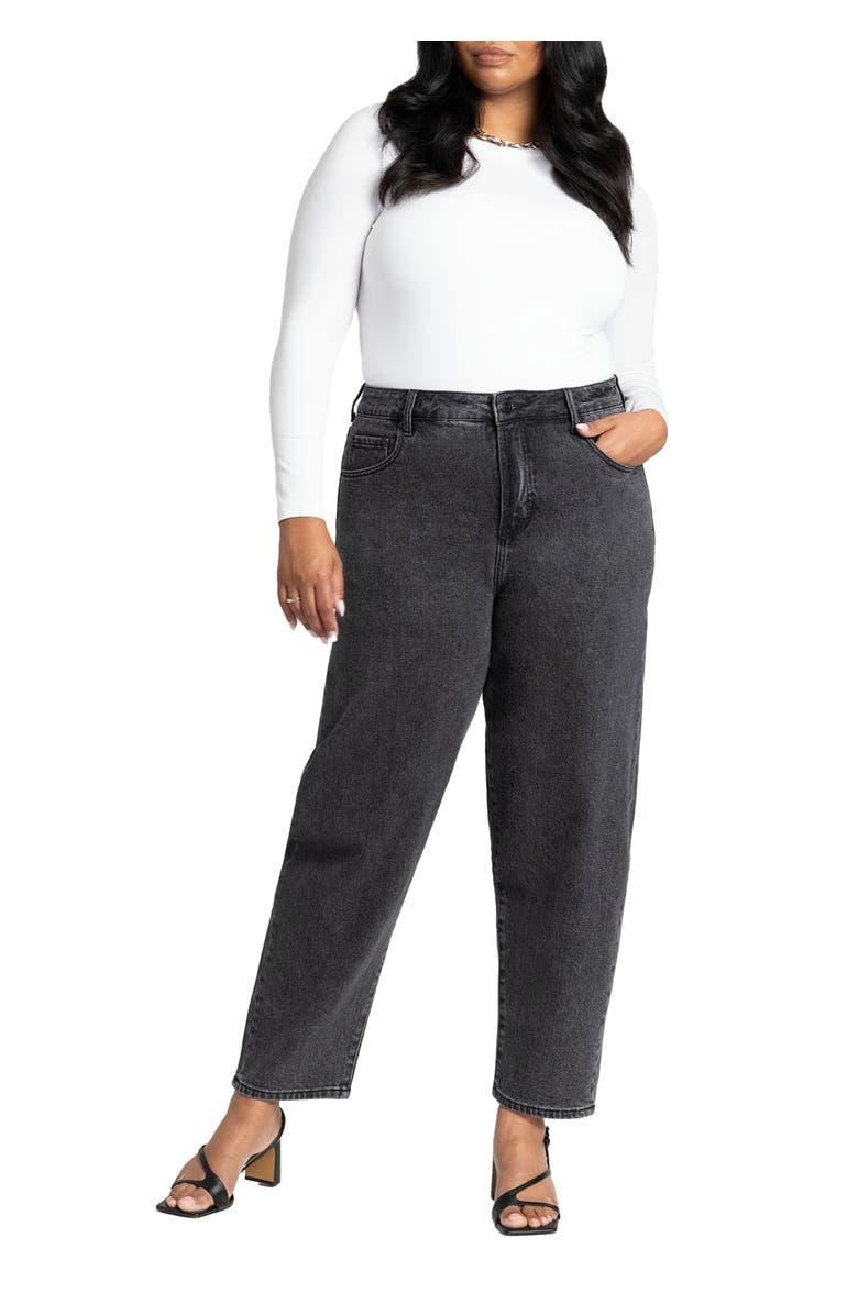 ELOQUII Trouser Jean, Main, color, Washed Black