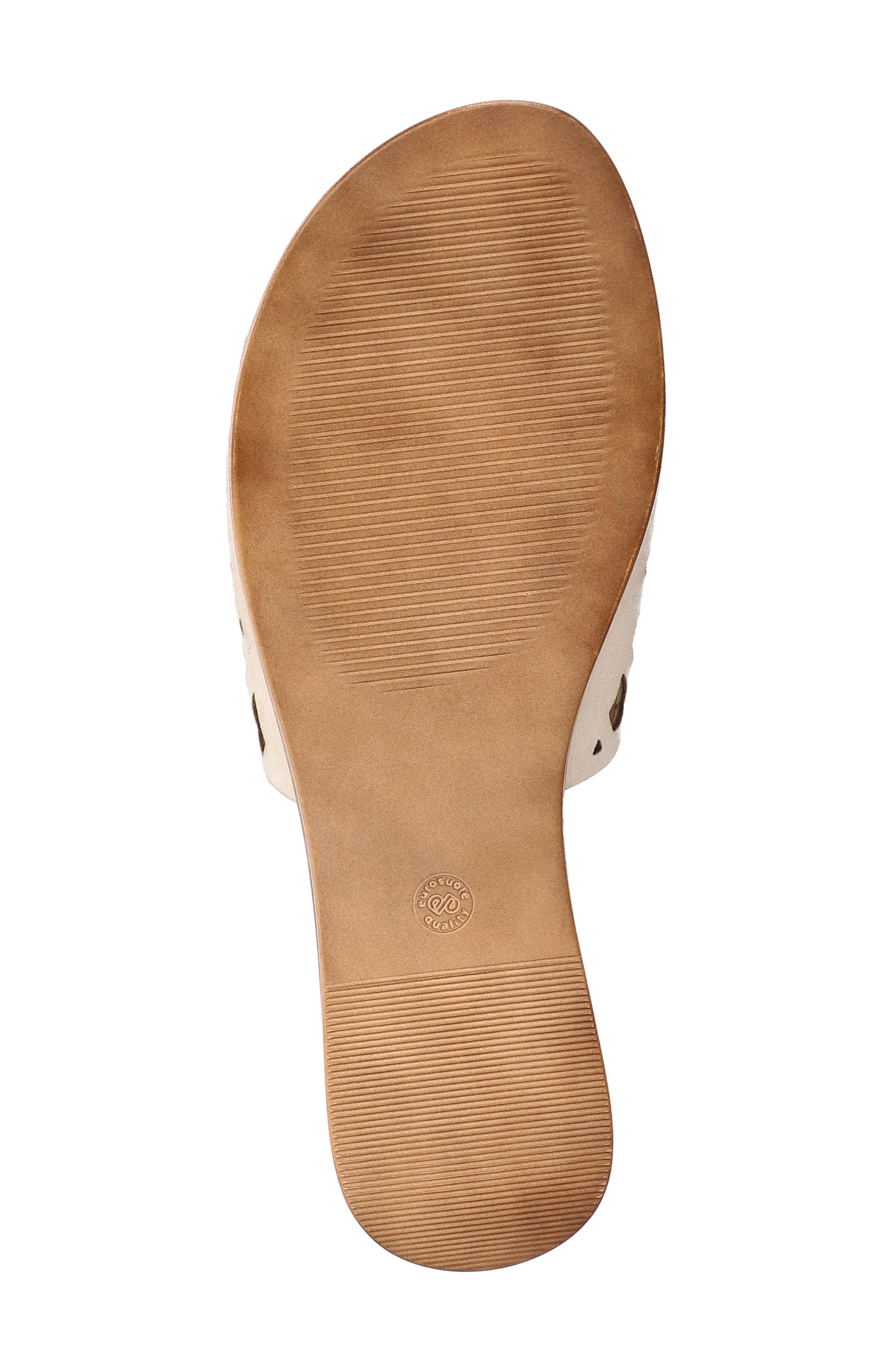 Cas-Italy Wedge Slide Sandal, Alternate, color, STONE ITALIAN LEATHER