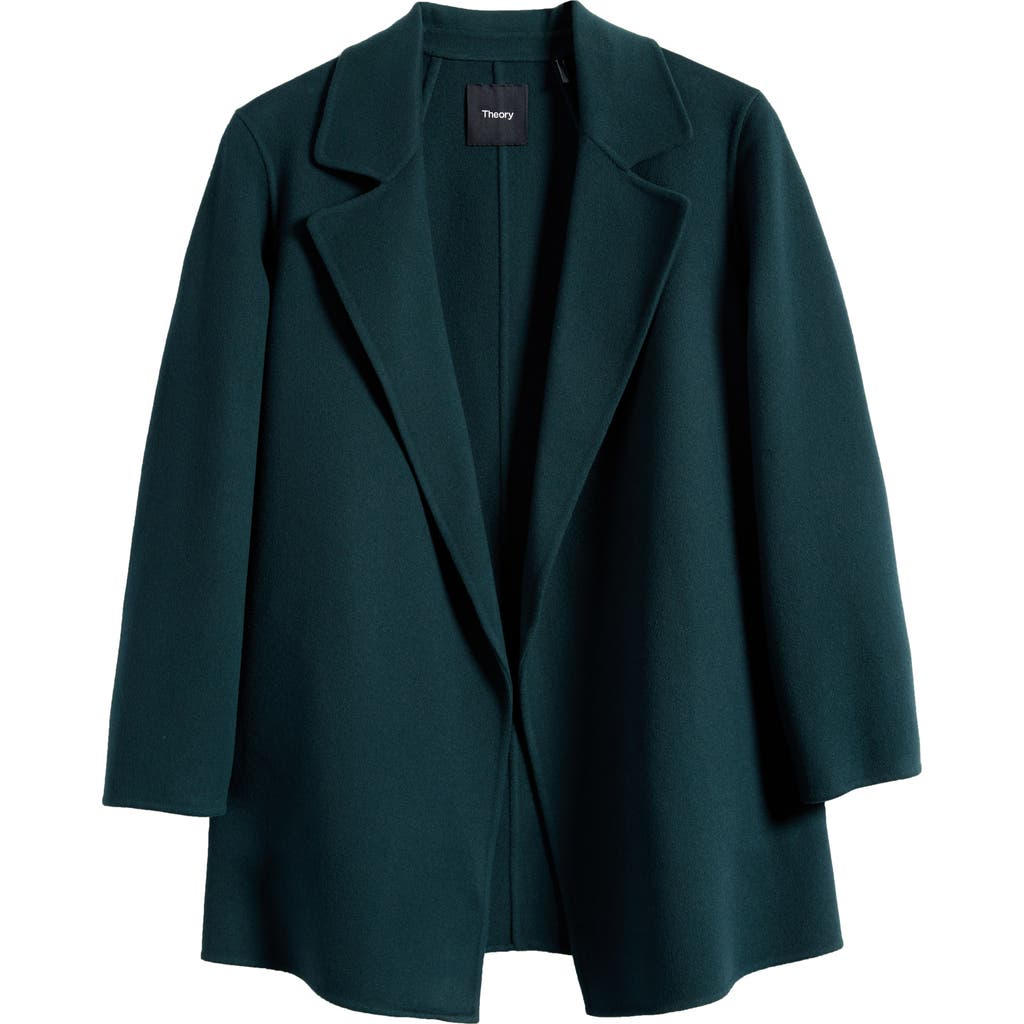 Theory Clairene Wool & Cashmere Jacket In Green