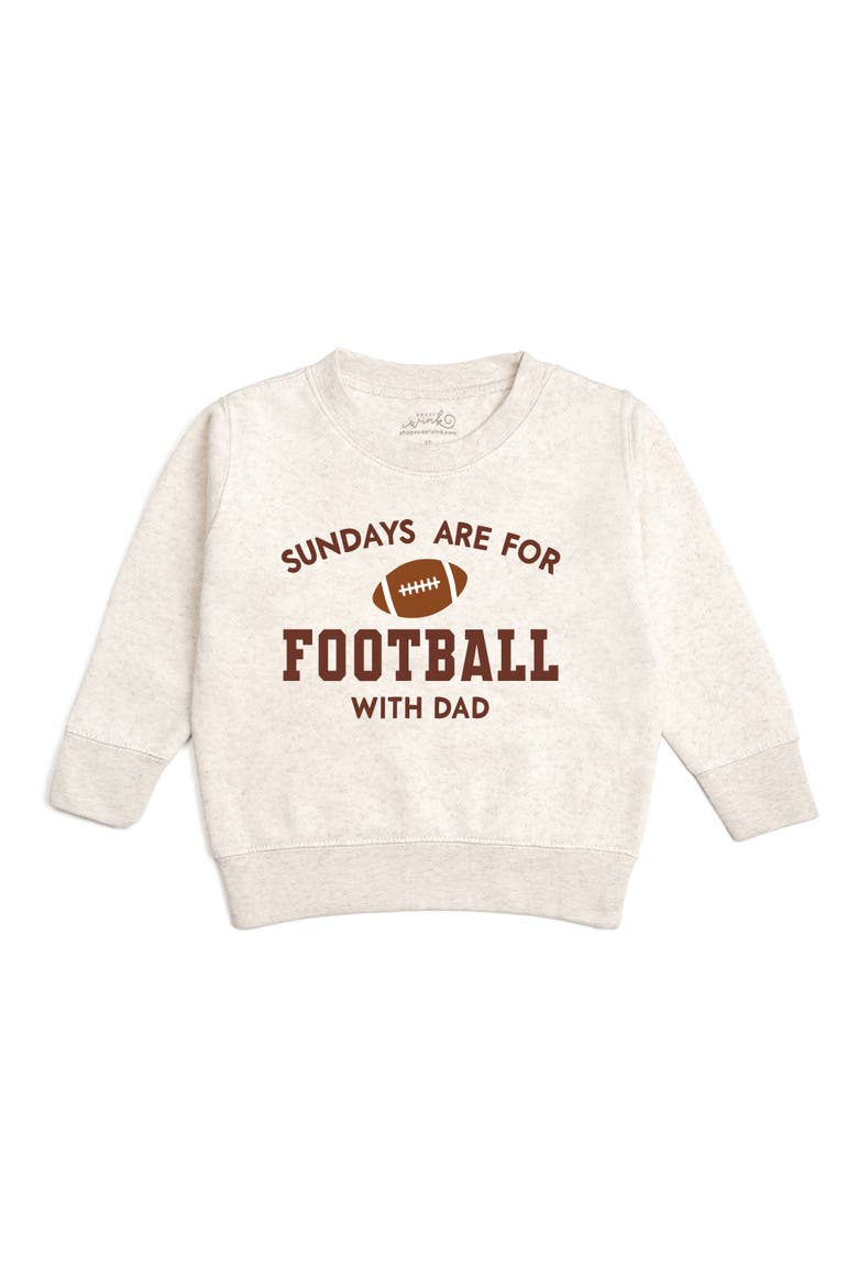 Sundays Are For Football With Dad Sweatshirt, Main, color, Natural Heather