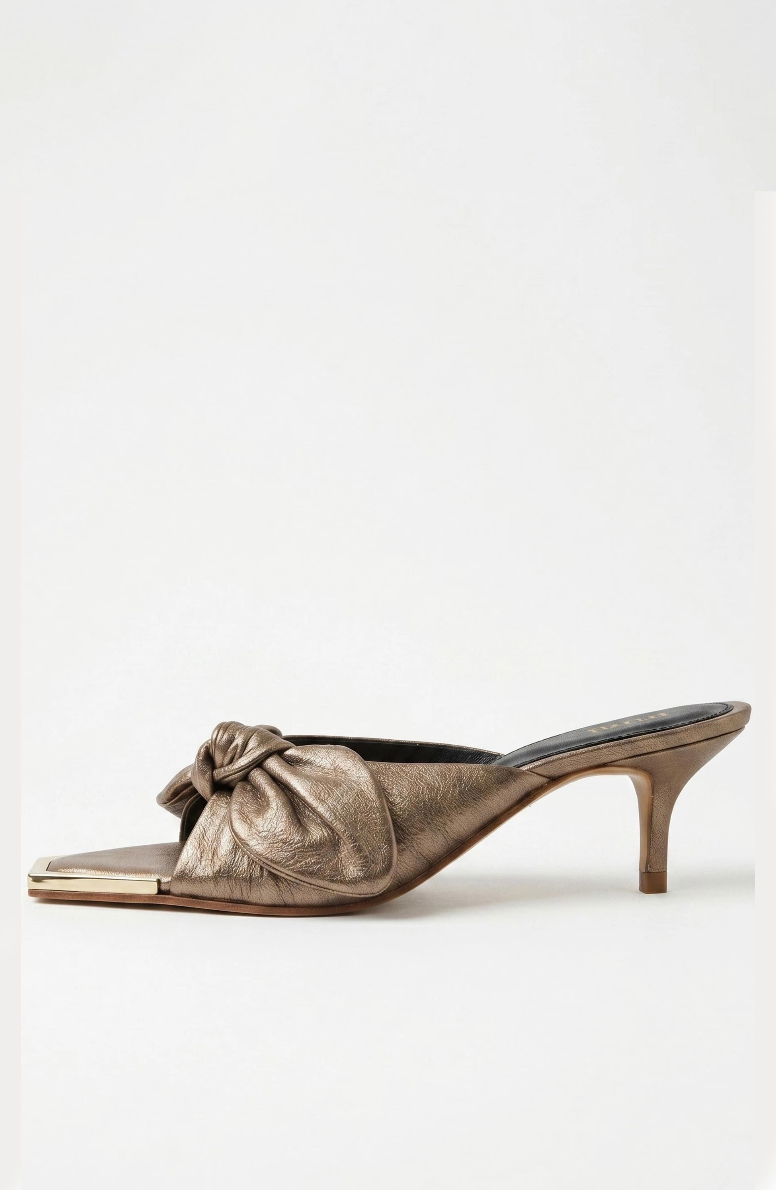 Brida Mule Kitten Heel Haumea Gold, Main, color, Haumea Gold