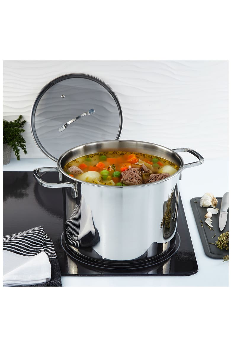 DiNA Helix 4-Piece Stockpot Set, Alternate, color, SILVER