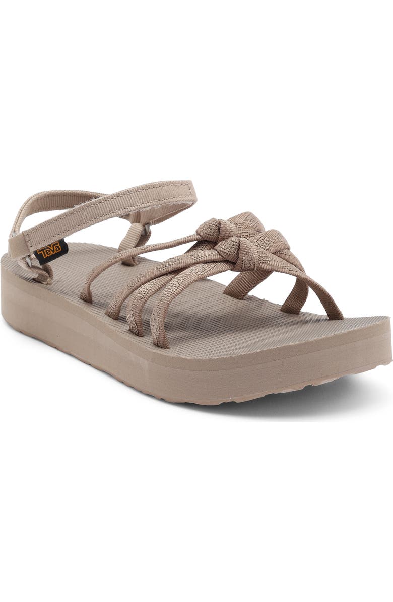 Teva Kena Slim Midform Sandal, Main, color, Dune