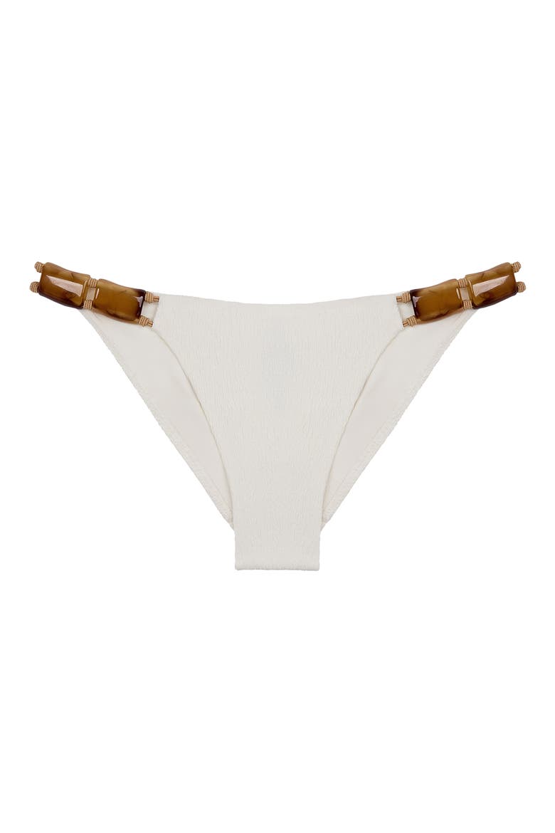 Firenze Lesley Bikini Bottoms, Alternate, color, WHITE