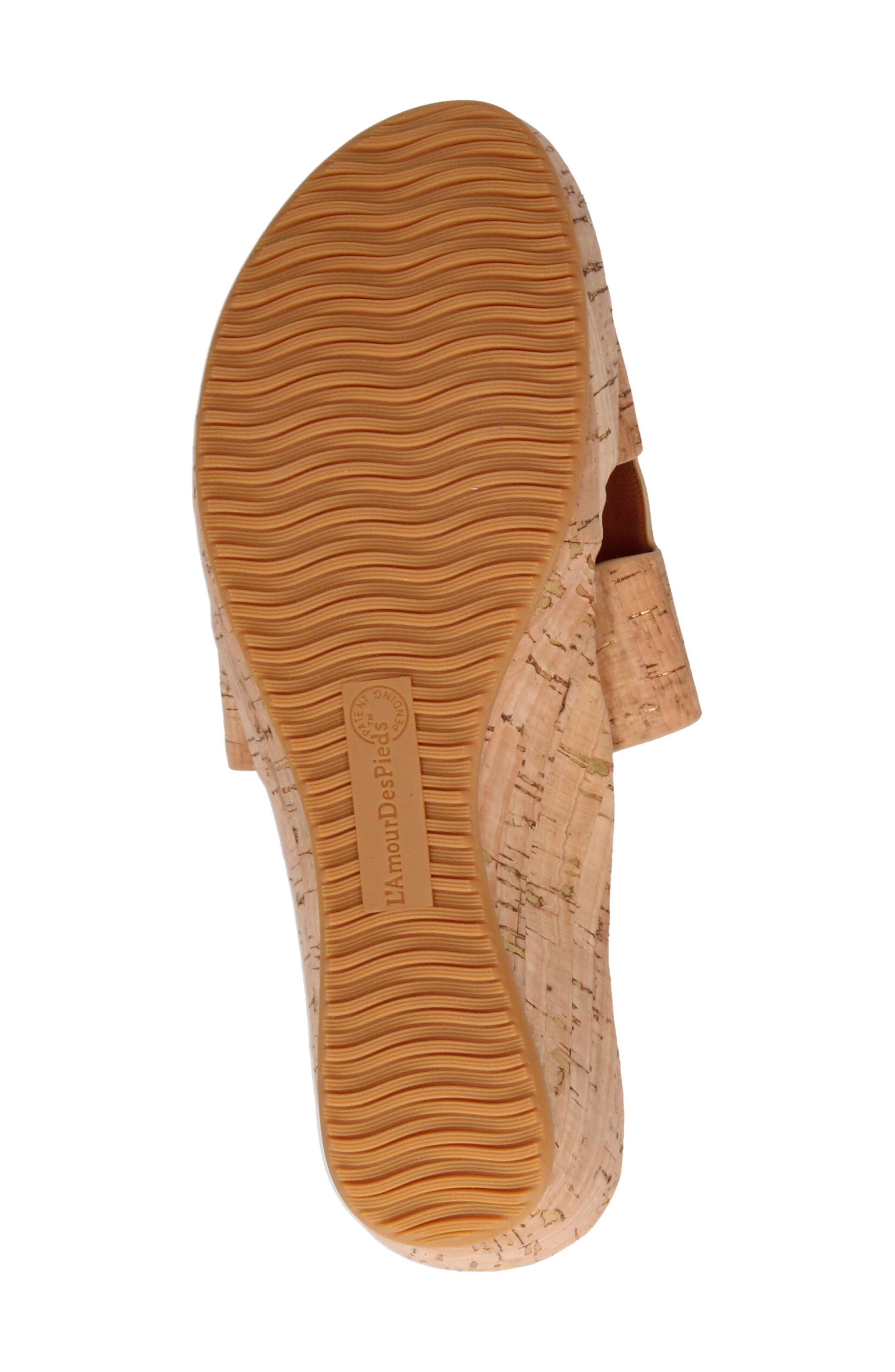 L'Amour des Pieds Catiana Platform Sandal, Alternate, color, Natural/ Gold