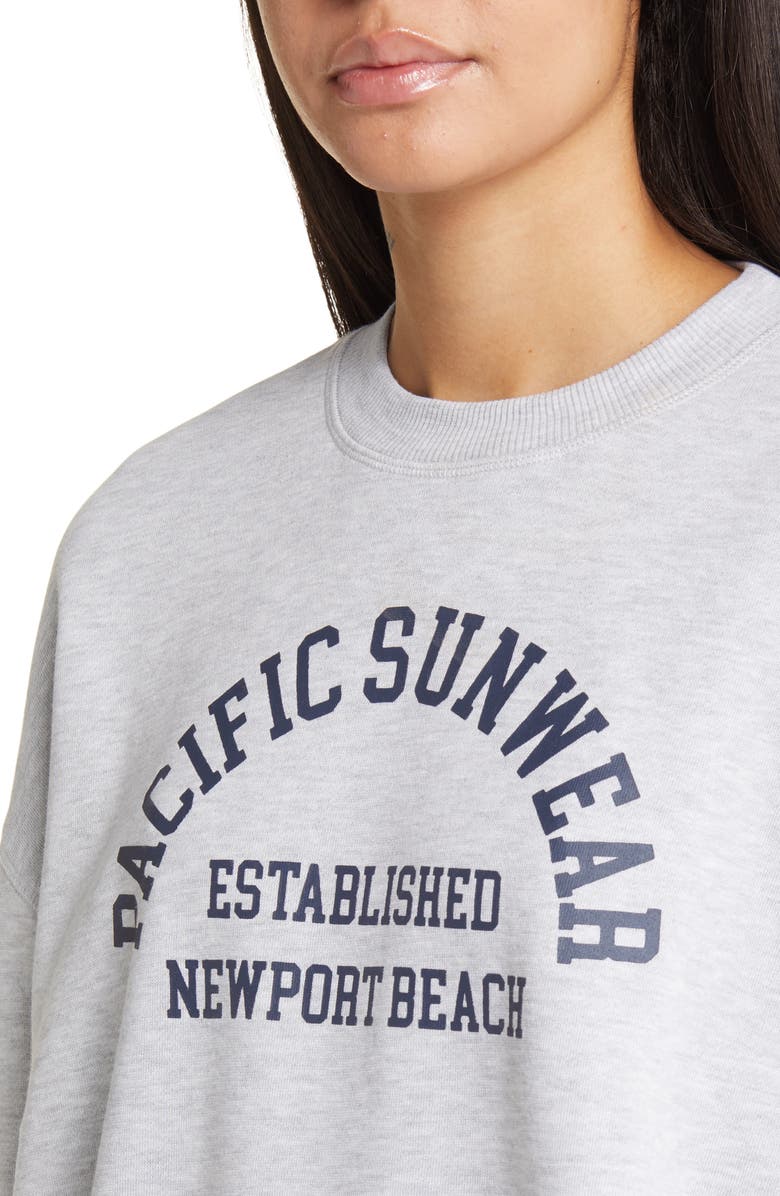 PacSun Logo Graphic Crewneck Sweatshirt, Alternate, color,