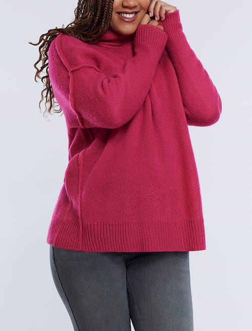 Motherhood Maternity Turtleneck Long Sleeve Knit Maternity Sweater In Cabaret
