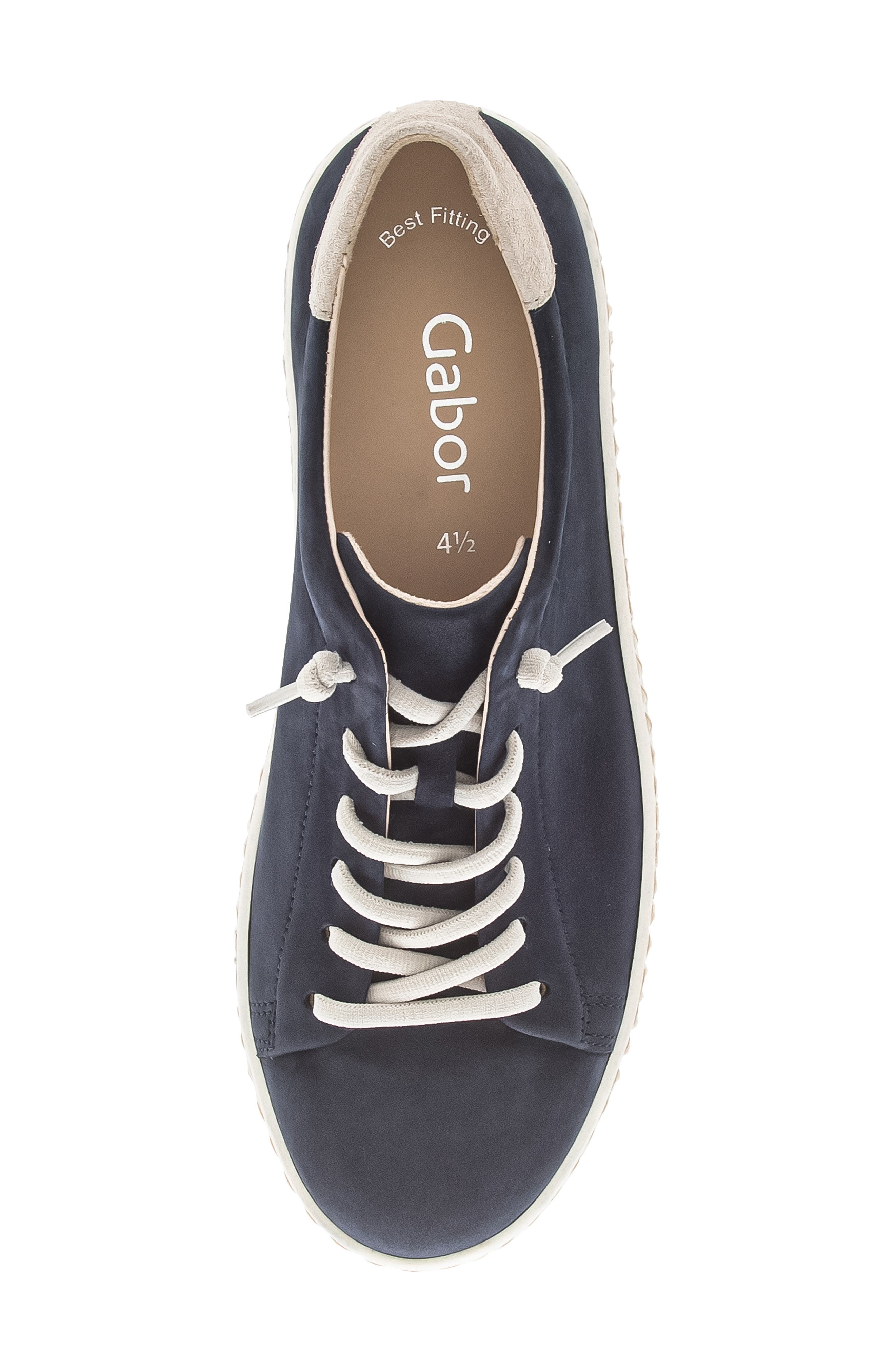 Gabor Lace Up Sneaker, Alternate, color, Blue