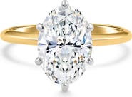 Bliss Diamond Certified 4Ct Oval Solitaire Diamond Engagement Ring 14k Gold Lab Grown