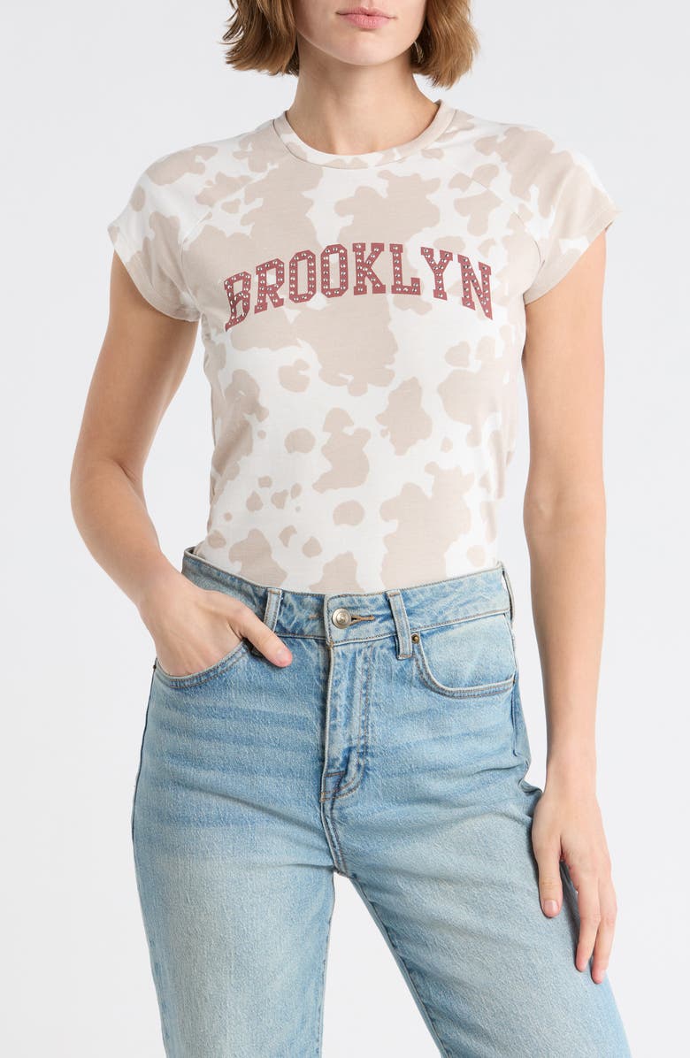 Hi Res Brooklyn Studded Graphic T-Shirt, Main, color, Marshmallow