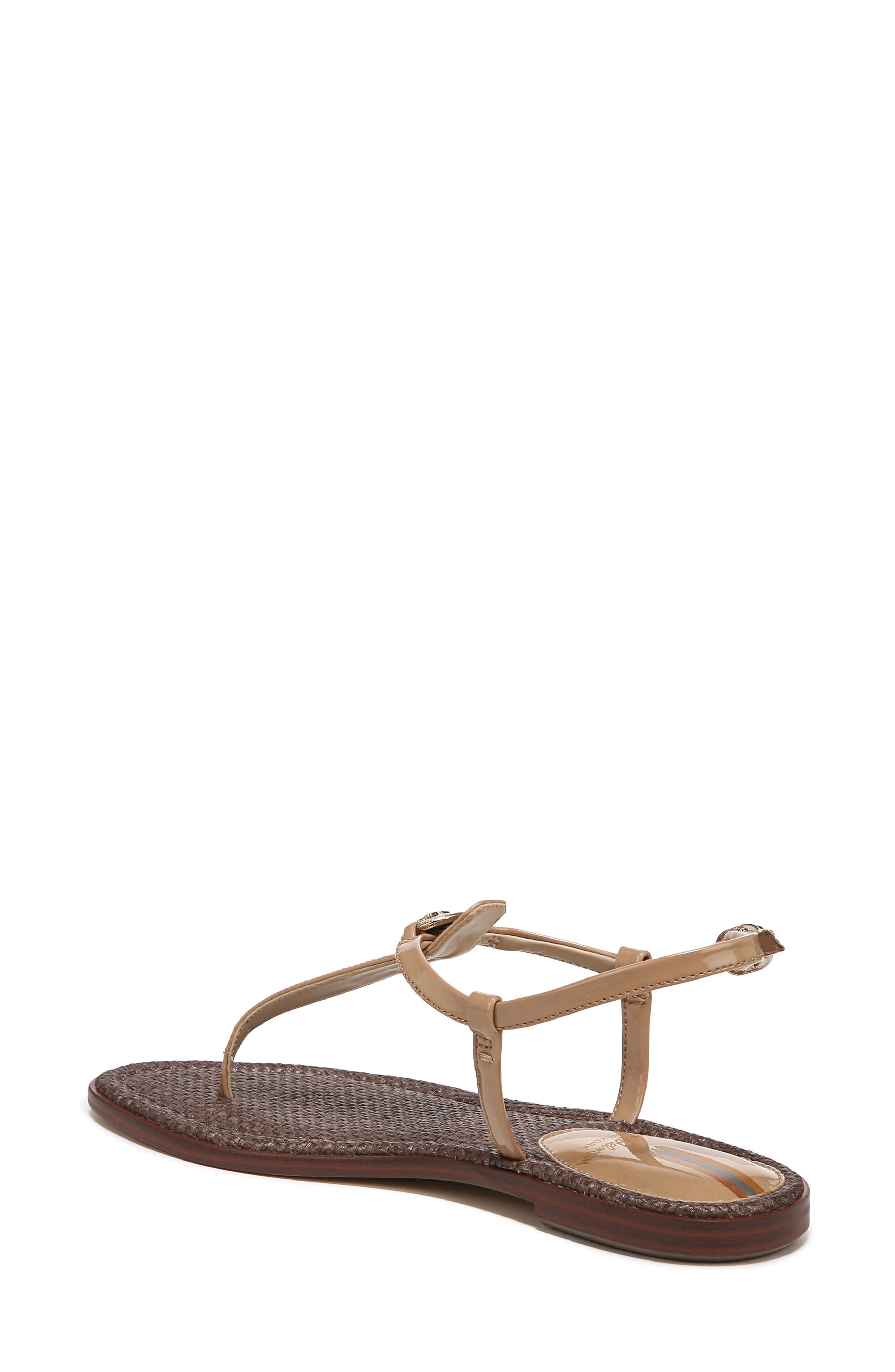 Gigi Signet Sandal, Alternate, color, ALMOND