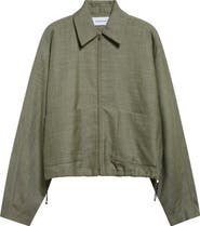FERRAGAMO Patch Pocket Virgin Wool & Silk Blend Jacket