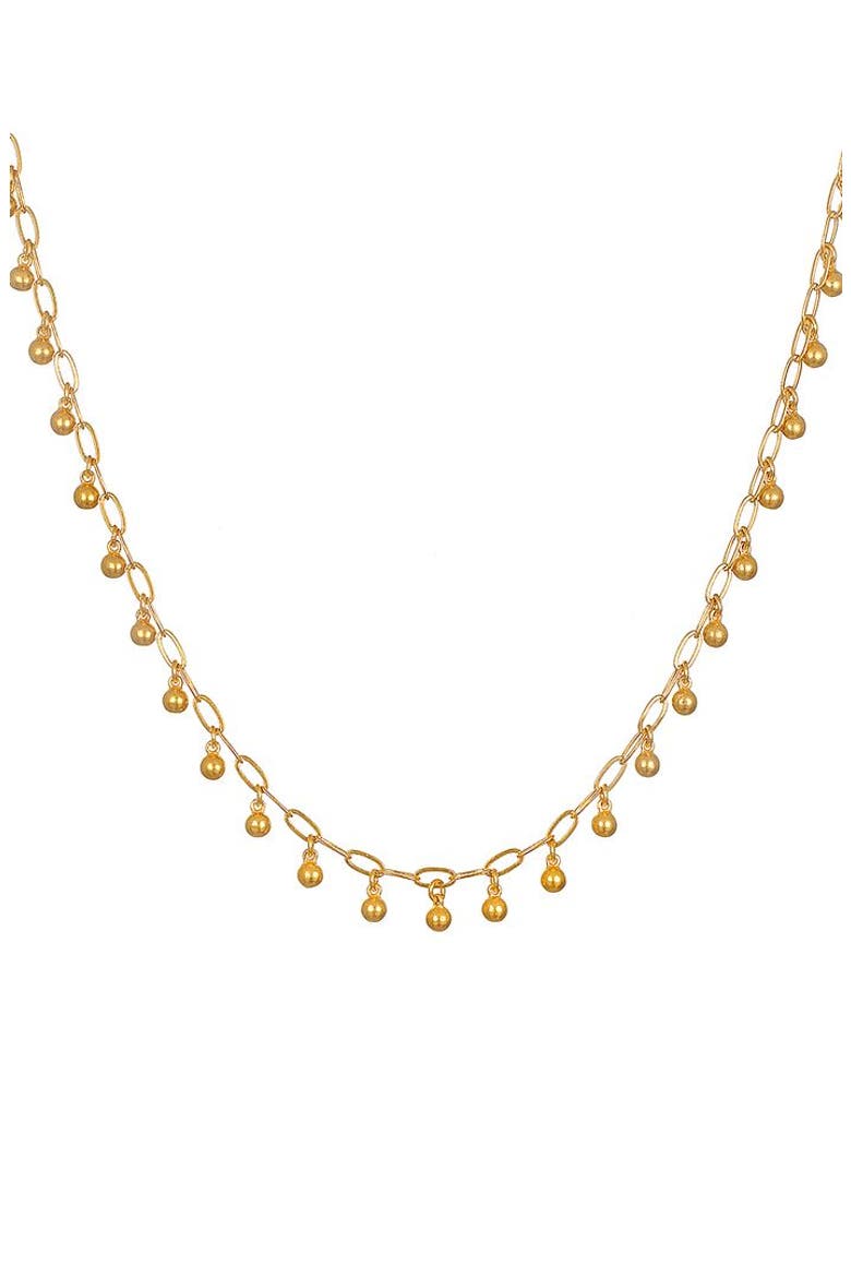 Joyful Choker Necklace, Main, color, Gold