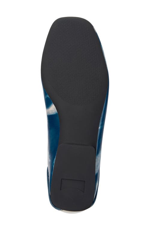 Camper Casi Myra Cloud-print Leather Ballet Flats In Black