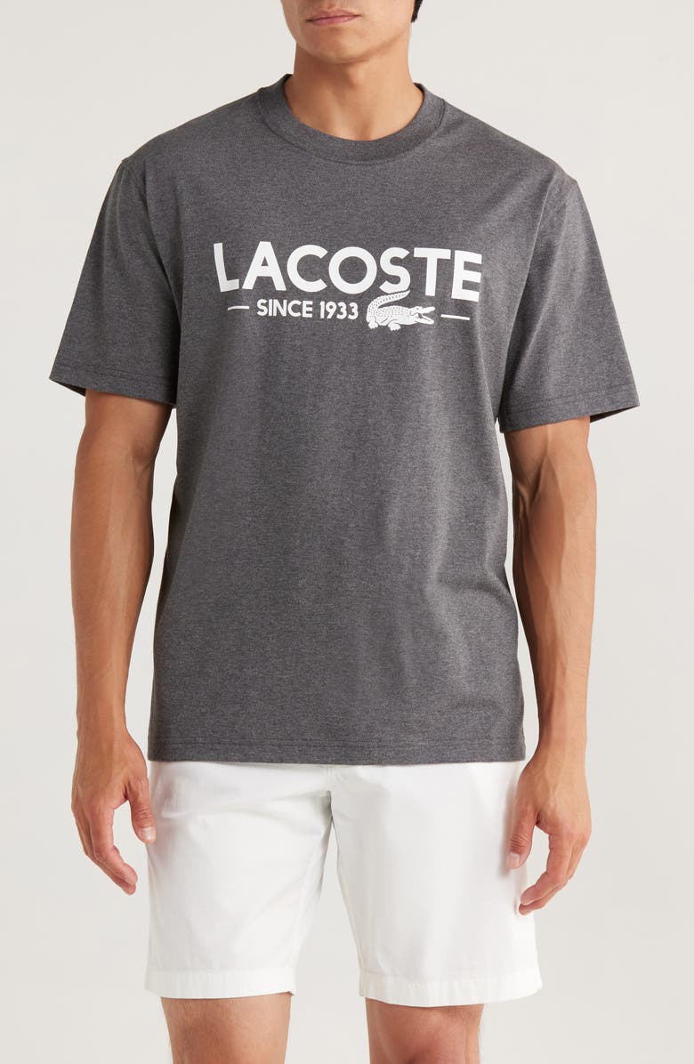 Lacoste Logo Graphic T-Shirt, Main, color, 