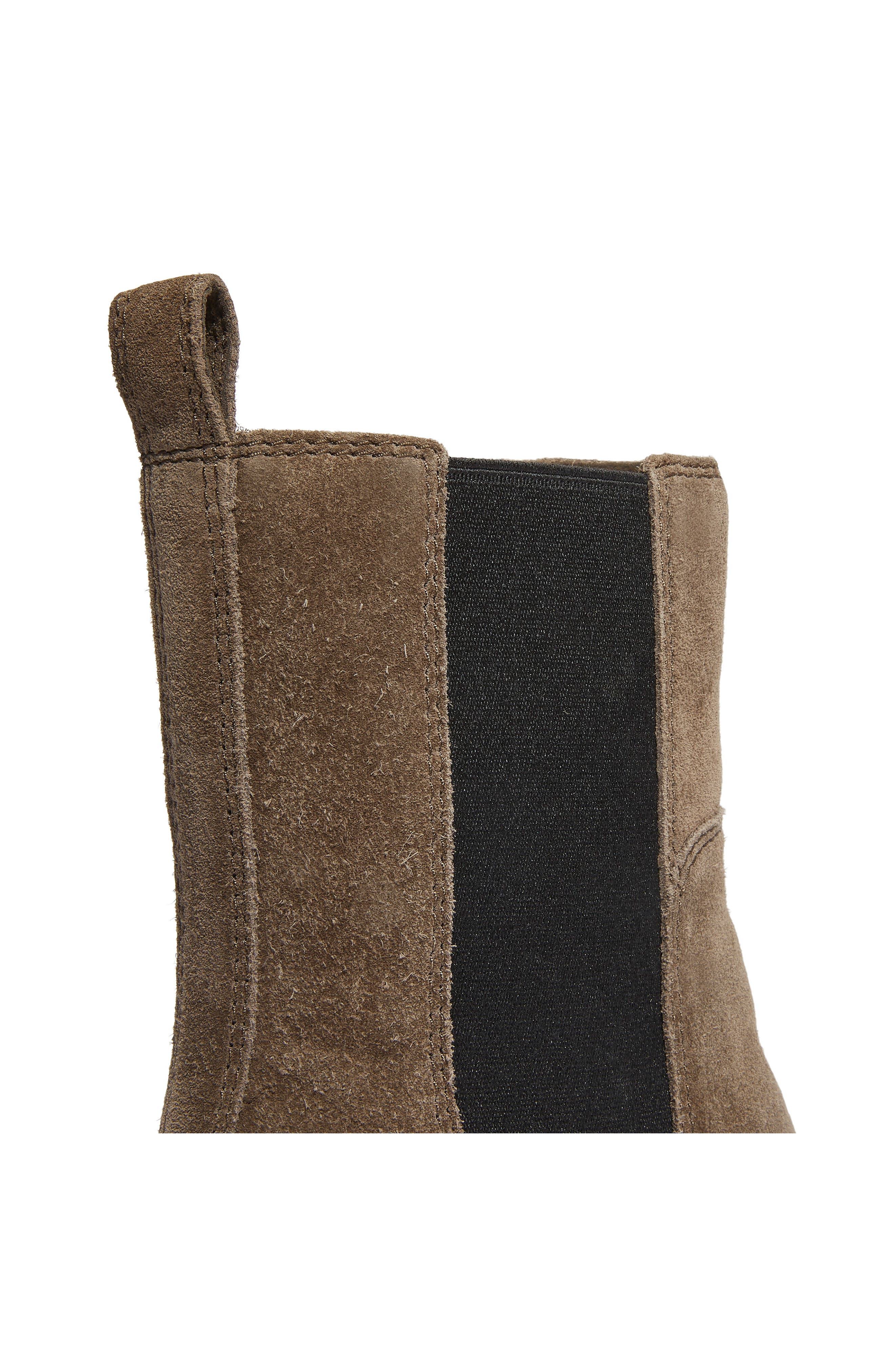 Timberland Bellevaux Chelsea Boot, Alternate, color, Dk Brown Suede W Black