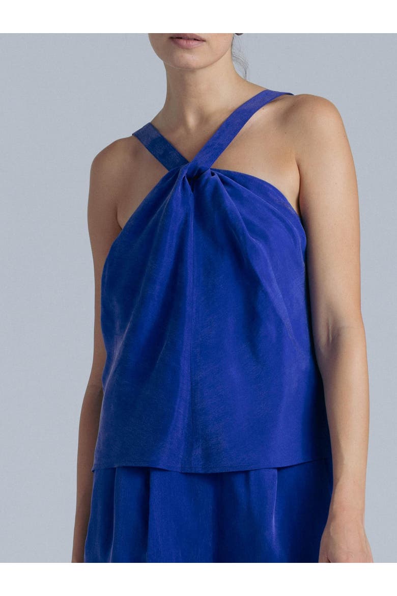Cupro Top, Alternate, color, Blue