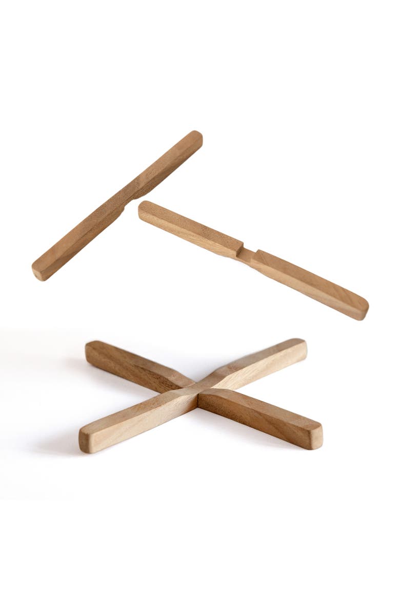 New Wooden Trivet, Main, color, Natural