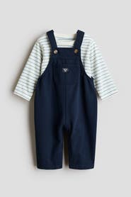 H&M 2-piece Dungarees And Top Set