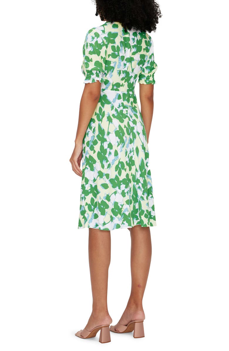 DVF Jemma Floral Puff Sleeve Dress, Alternate, color, 