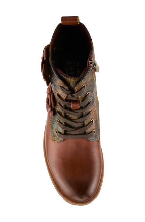 L'artiste By Spring Step Martinela Combat Boot In Multi